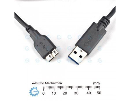 USB 3.0 A to Micro B Cable 1.0M JEM Cable for External Hard Disk Drive HDD