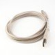 USB Scanner Printer Cable Type A to B 2.23M Beige for Printer and Arduino