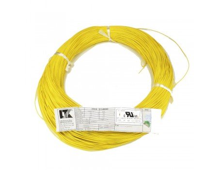 Hook up wire AWG26 Tinned Stranded Yellow (per Meter)