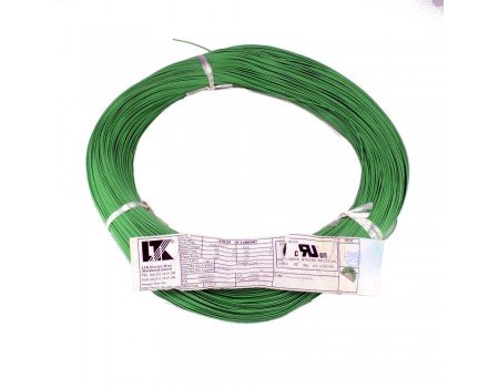 Hook up wire AWG26 Tinned Stranded Green (per Meter)