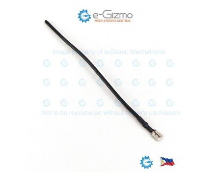 AWG18 x 130mm Wire with 4.8mm Female Spade Termination Black AWG18 x 130mm Wire with 4.8mm Female Spade Termination Black