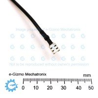 AWG18 x 130mm Wire with 4.8mm Female Spade Termination Black AWG18 x 130mm Wire with 4.8mm Female Spade Termination Black