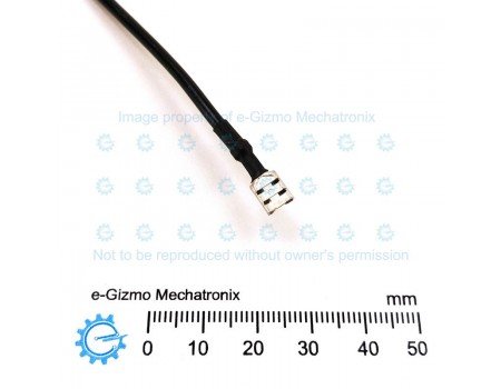 AWG18 x 130mm Wire with 4.8mm Female Spade Termination Black AWG18 x 130mm Wire with 4.8mm Female Spade Termination Black