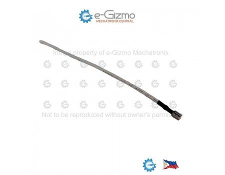 AWG18 x 130mm Wire with 4.8mm Female Spade Termination White AWG18 x 130mm Wire with 4.8mm Female Spade Termination White