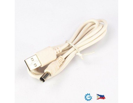 5V USB  to DC Barrel Plug Charging Cable