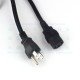 Volex Heavy Duty AC Power Cord NEMA 5-15P to C13 3M 15A 3CxAWG14 Volex Heavy Duty AC Power Cord NEMA 5-15P to C13 3M 15A 3CxAWG14