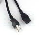 Volex Heavy Duty AC Power Cord NEMA 5-15P to C13 3M 15A 3CxAWG14