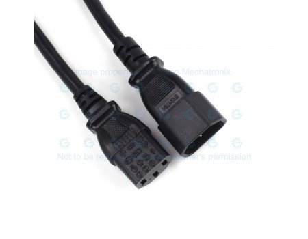 Heavy Duty AC Power Cord Extension C14 Male to C13 Female 10A 3CxAWG18 2.5M Heavy Duty AC Power Cord Extension C14 Male to C13 Female 10A 3CxAWG18 2.5M