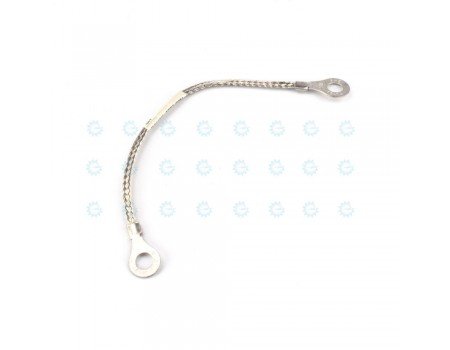 Copper Braided Earth Ground Lead with Ring Connector Termination Copper Braided Earth Ground Lead with Ring Connector Termination
