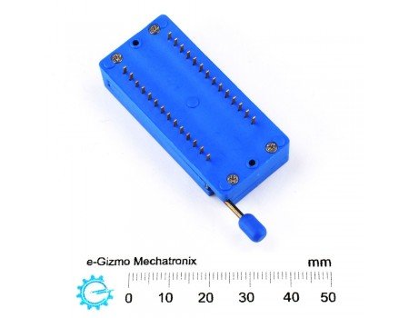 ECE 600mil ZIF Test Socket 28-Pins ELK-628 ECE 600mil ZIF Test Socket 28-Pins ELK-628