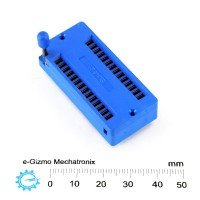 ECE 600mil ZIF Test Socket 28-Pins ELK-628 ECE 600mil ZIF Test Socket 28-Pins ELK-628