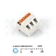 CTL 3-pole Screwless Terminal PC Solderable 10A CTL 3-pole Screwless Terminal PC Solderable 10A