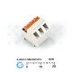 CTL 3-pole Screwless Terminal PC Solderable 10A