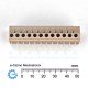 Sato PCB Screwless Terminal Block 12-poles 10A 5mm pitch ML-800-S1H-12P Sato PCB Screwless Terminal Block 12-poles 10A 5mm pitch ML-800-S1H-12P