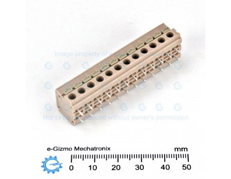 Sato PCB Screwless Terminal Block 12-poles 10A 5mm pitch ML-800-S1H-12P Sato PCB Screwless Terminal Block 12-poles 10A 5mm pitch ML-800-S1H-12P