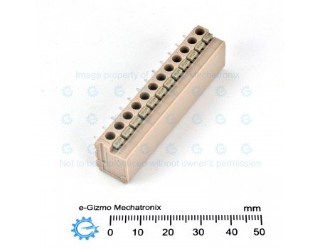 Sato PCB Screwless Terminal Block 12-poles 10A 5mm pitch ML-800-S1H-12P Sato PCB Screwless Terminal Block 12-poles 10A 5mm pitch ML-800-S1H-12P