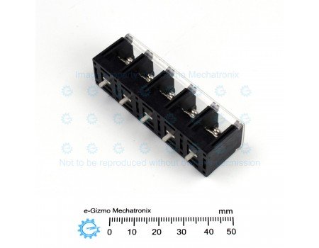Dinkle PCB Barrier Screw Terminal Block 5-way 40A 13mm pitch DT-7
