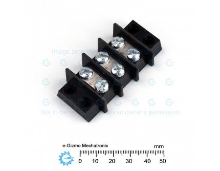 Dinkle Panel Mount Barrier Screw Terminal Block 3-way 35A 14.3mm pitch 0113 Dinkle Panel Mount Barrier Screw Terminal Block 3-way 35A 14.3mm pitch 0113