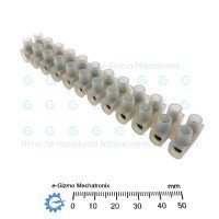 12-pole Barrier Terminal Block Connector 16A Brass