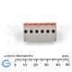 Teilbar 625 6-pole Screwless Terminal PC Solderable 10A Teilbar 625 6-pole Screwless Terminal PC Solderable 10A