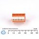 WAGO-234-512-8 TPCB erminal Block 8 Pole 16 Pins Push Release 4A 2,54mm WAGO-234-512-8 TPCB erminal Block 8 Pole 16 Pins Push Release 4A 2,54mm
