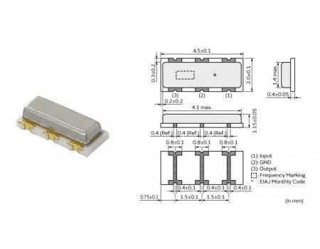 MURATA 4.000MHz CERALOCK Ceramic Resonator SMD MURATA 4.000MHz CERALOCK Ceramic Resonator SMD