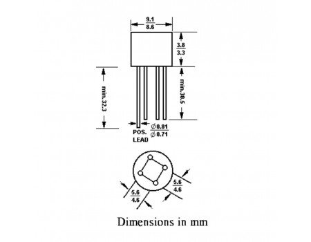 RB154 400V 1.5A Bridge Rectifier UL Certified