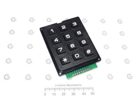 12 keys 4x3 numeric keypad 12 keys 4x3 numeric keypad