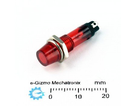 Neon Pilot Light Indicator Red 220VAC