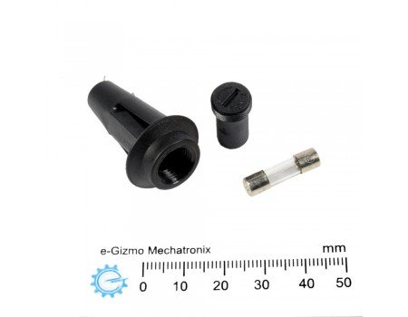 Fuse Holder for mini fuse (20mm) Snap Chassis Mount Fuse Holder for mini fuse (20mm) Snap Chassis Mount
