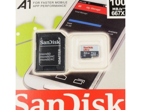 Sandisk Ultra 32GB microSD with SD Adapter Sandisk Ultra 32GB microSD with SD Adapter