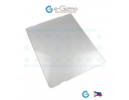 Extruded Acrylic 390W x 310L x 6T mm Clear with Diffuser Side AC1