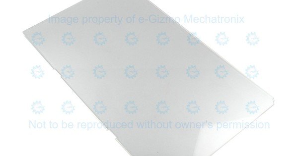 AC4 Extruded Acrylic 455W x 263L x 3T mm Clear with Diffuser Side