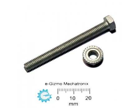 Hex Bolt & nut M6x60