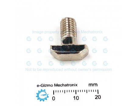 M8 x 15.5mm T Bolt and Nut for Linear Rail Aluminum Profile EU40 M8 x 15.5mm T Bolt and Nut for Linear Rail Aluminum Profile EU40