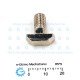 M8 x 15.5mm T Bolt and Nut for Linear Rail Aluminum Profile EU40 M8 x 15.5mm T Bolt and Nut for Linear Rail Aluminum Profile EU40
