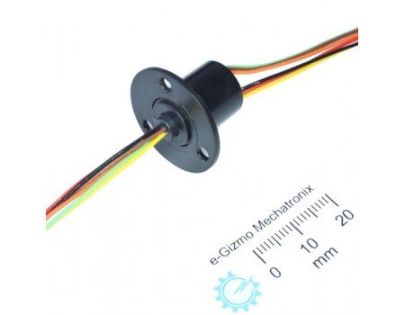 Rotary Slip Ring Connector 6-pole 12 wires