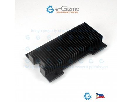 EHS-84 Extruded Aluminum Heatsink Black Anodized with Integral Standoff