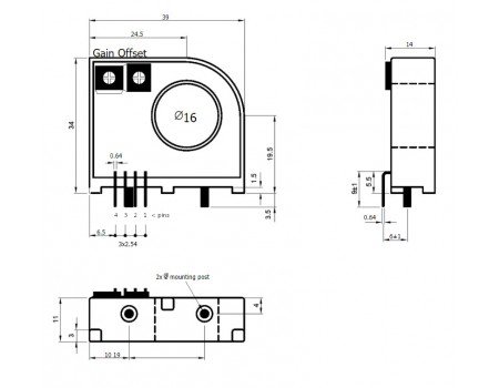 TD75A AC DC Hall Effect Current Sensor 75A TD75A AC DC Hall Effect Current Sensor 75A
