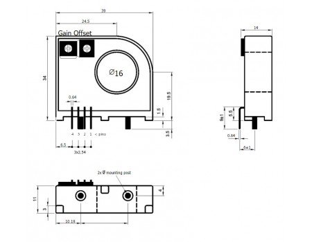 TD75A AC DC Hall Effect Current Sensor 75A