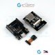 ESP32-CAM + MicroUSB to Serial Board Wifi Cam Development