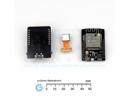 ESP32-CAM + MicroUSB to Serial Board Wifi Cam Development