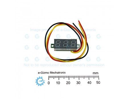 Digital Voltmeter Display 0.28inch 3 digits 0-100VDC 3-Wires Digital Voltmeter Display 0.28inch 3 digits 0-100VDC 3-Wires
