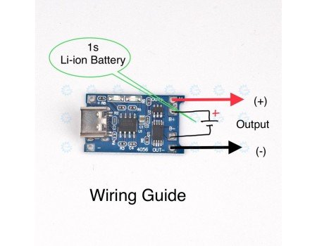 Enhanced TP4056 Type C USB Port Li-ion Charger Module 1A with BMS Protection