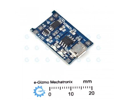 Enhanced TP4056 Micro USB Port Li-ion Charger Module 1A with BMS Protection