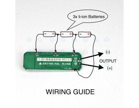 3S 20A Li-ion BMS Protection board