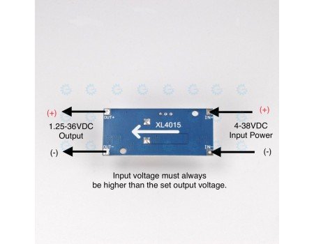 5A Adjustable DC-DC Converter Power Supply Module XL4015 + Heatsink