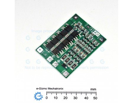 4S Li-ion 40A BMS Board with Charge Balancing Function