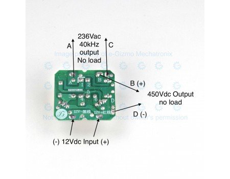 12VDC to 220V AC/DC Converter Module 12VDC to 220V AC/DC Converter Module