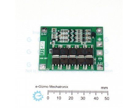 3S Li-ion 40A BMS Board 80A Over Current